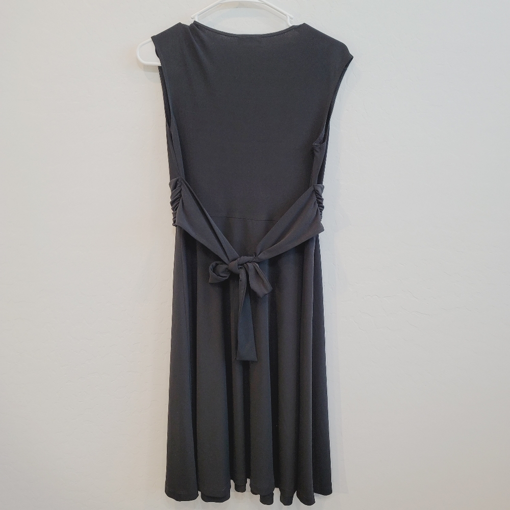 Mimi Maternity Black Sleeveless V-Neck Dress Women's Size Small Maternity - Picture 7 of 7